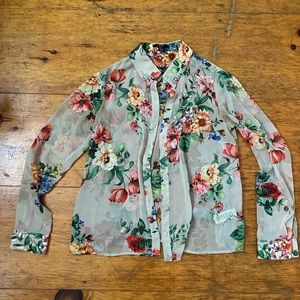 Vintage Forever 21 floral button up